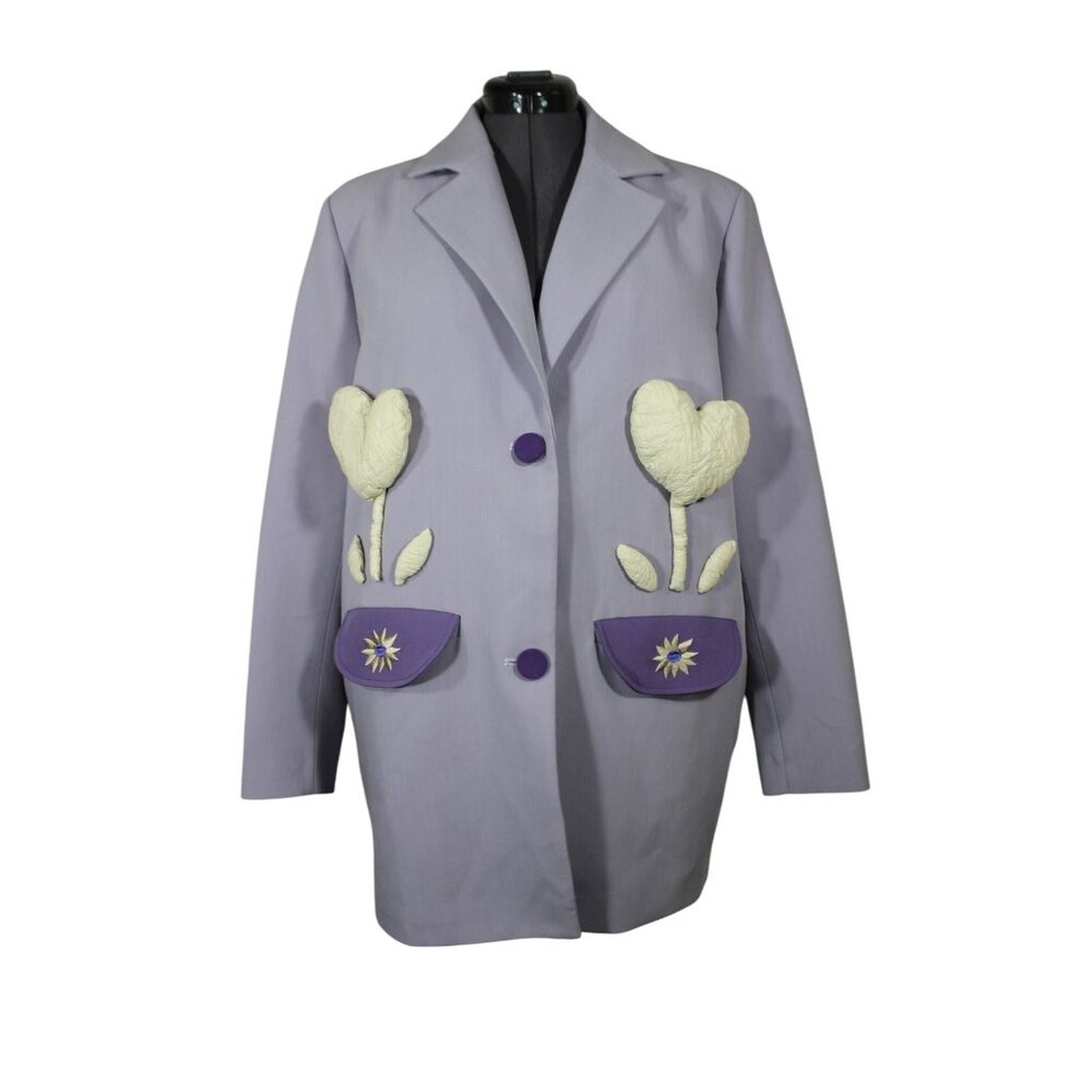 Chemical Girl women's oversized relaxed fit embellished blazer jacket‎ L